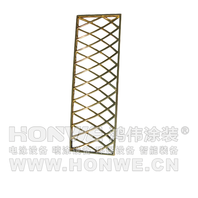 电泳金色门花