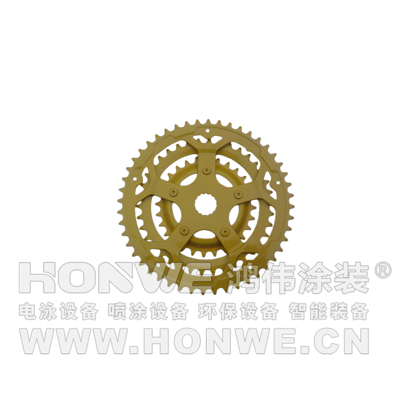 电泳黄色自行车配件